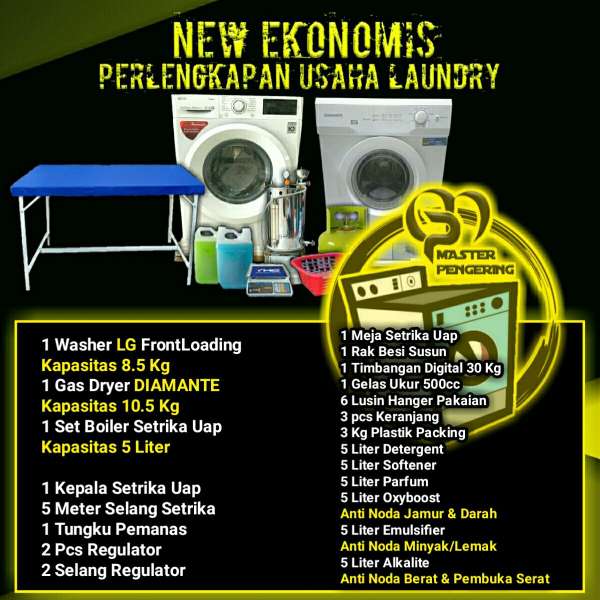 Info Jual Paket Usaha Laundry Bekasi & Jabodetabek AtmaGo