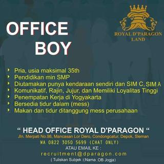 Lowongan Office Boy / OB Jogja | AtmaGo