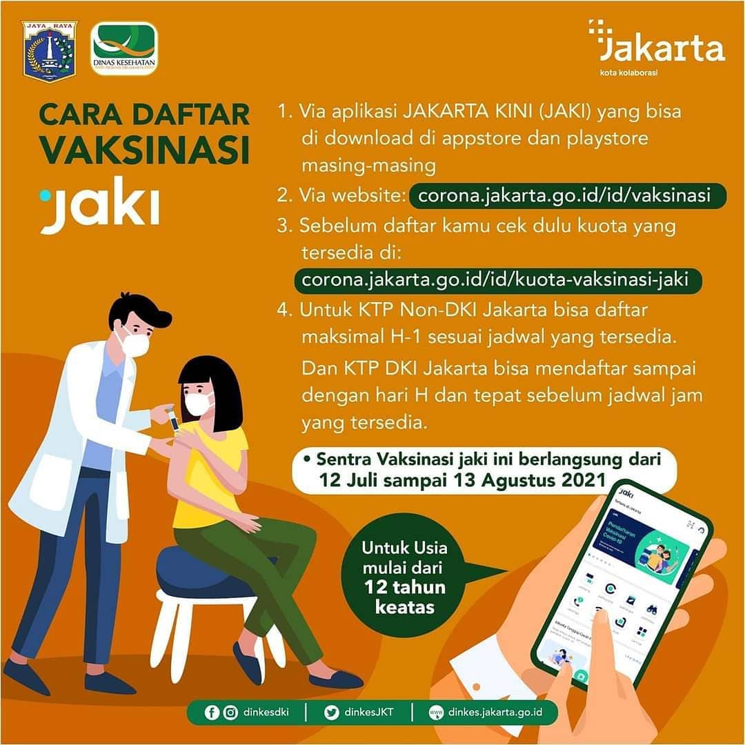 Cara Daftar Vaksinasi COVID19 Lewat Aplikasi JAKI AtmaGo