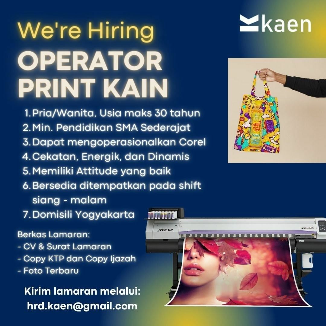 Operator Digital Printing AtmaGo