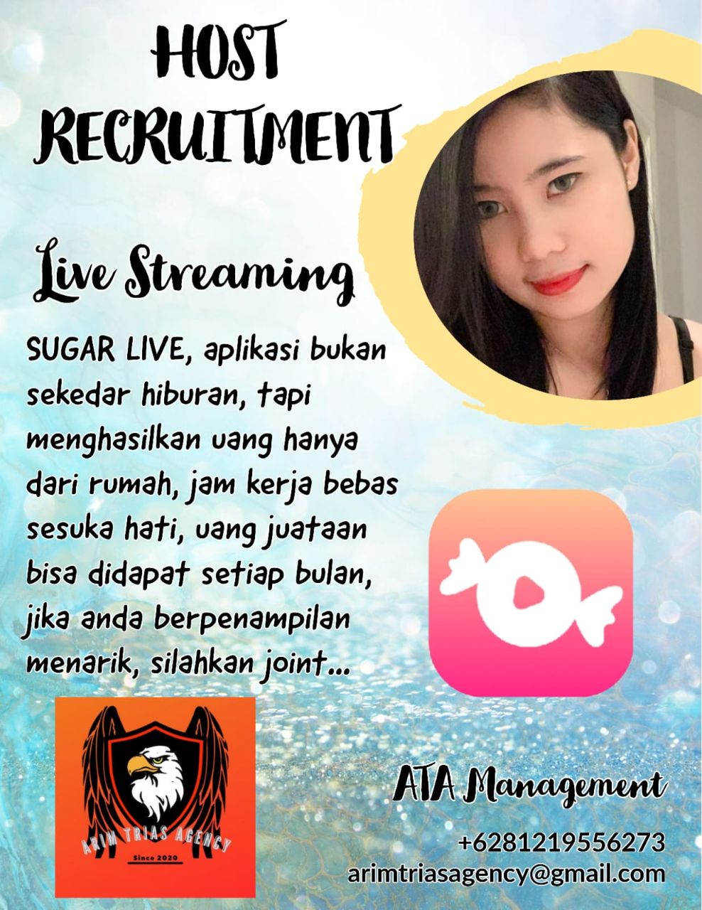 Host Live Streming Sugar | AtmaGo