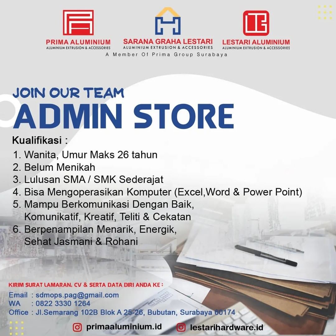 Lowongan Admin Toko | AtmaGo