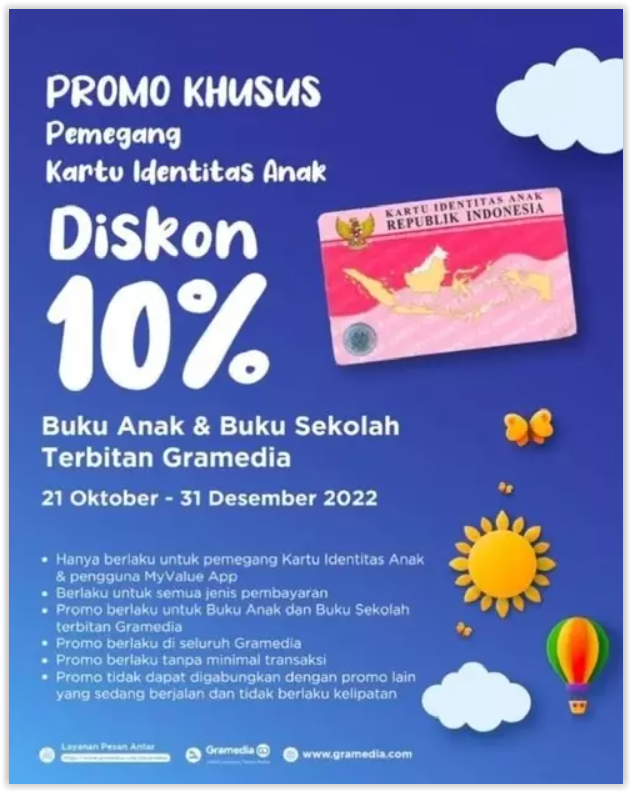 Diskon 25% Burger King, 10% Gramedia, dan Free Ice Cream Cone di McD