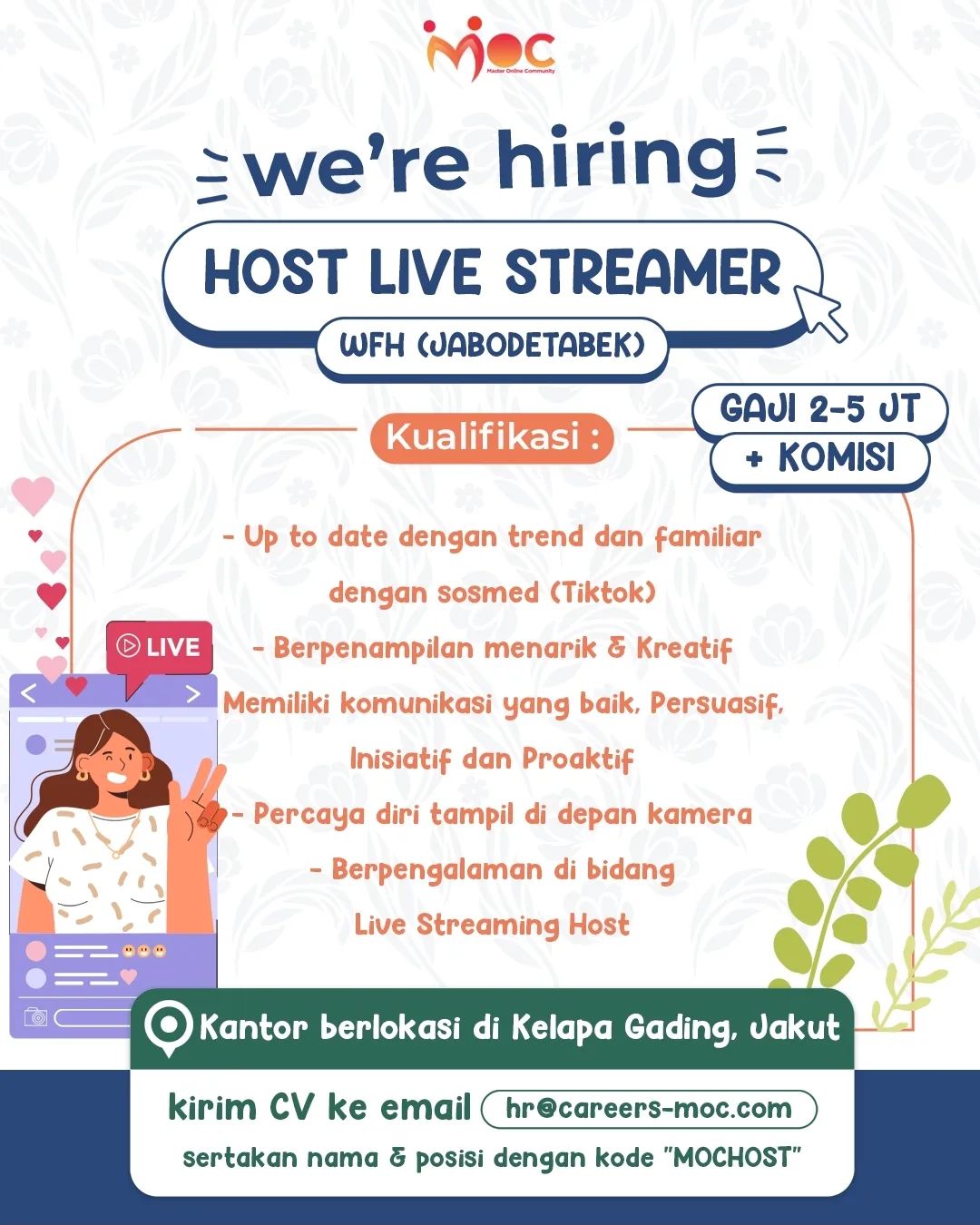 Host Livestreamer Atmago