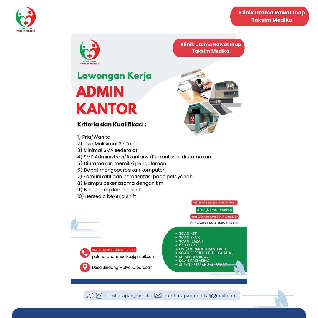 ADMIN KANTOR | AtmaGo