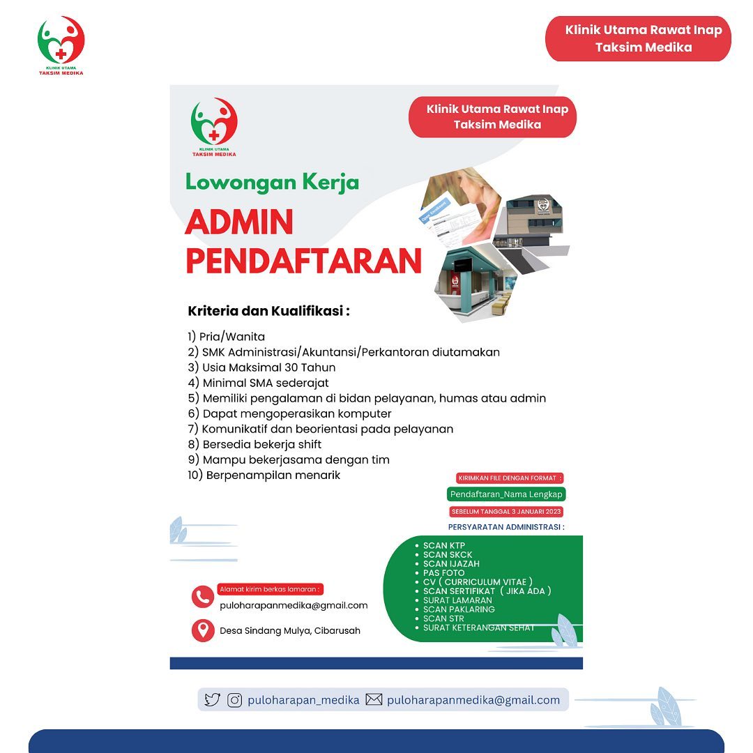 ADMIN PENDAFTARAN | AtmaGo