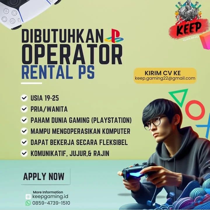 OPERATOR RENTAL PS | AtmaGo