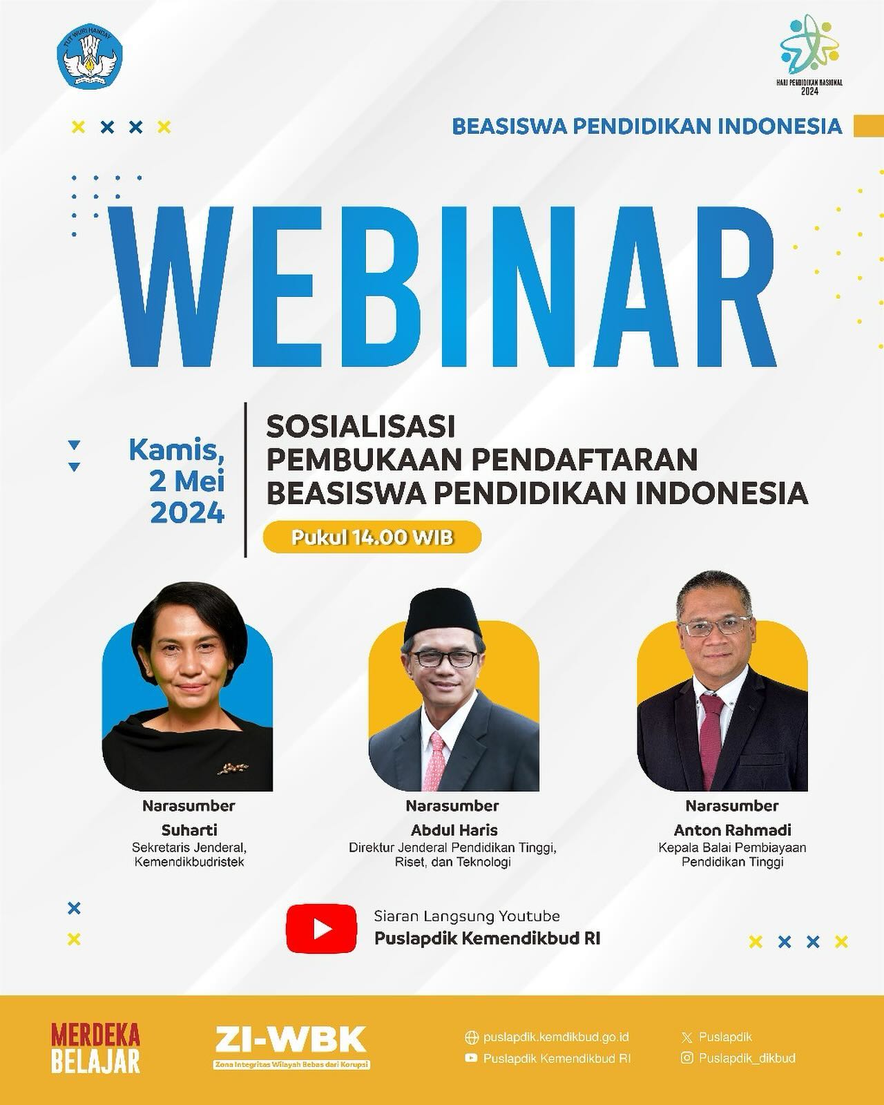Webinar: Peluncuran Beasiswa Pendidikan Indonesia Tahun 2024 | AtmaGo