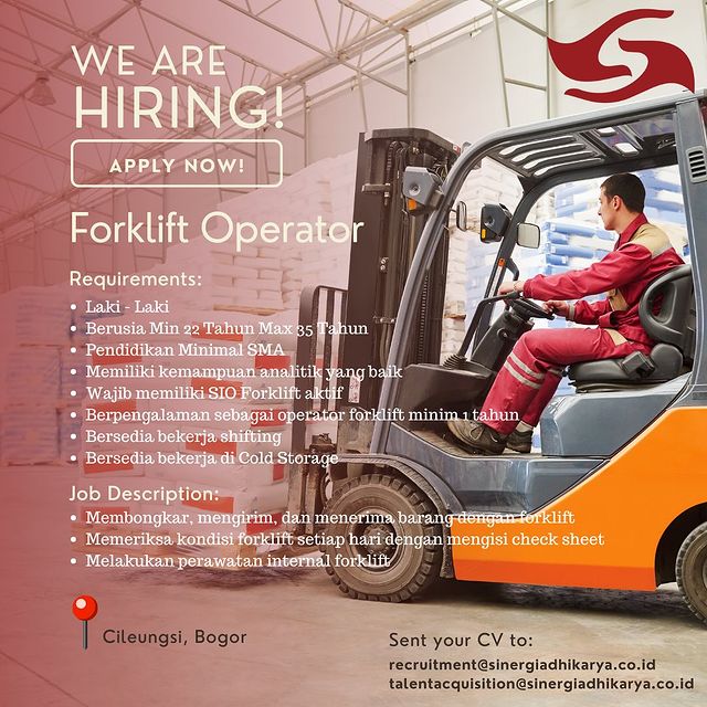 FORKLIFT OPERATOR | AtmaGo
