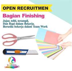 46109 small lowongan kerja bagian finishing produksi di lemuel printing semarang