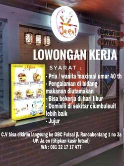 46491 small lowongan kerja booth makanan di ciumbuleuit bandung