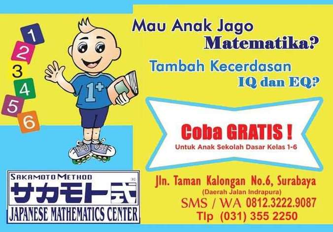 (Lowongan Kerja) Guru Les Matematika LBB Sakamoto (Lowongan Kerja) Guru Les Matematika LBB Sakamoto