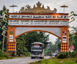 50414 small tiga kelurahan di lampung utara terkena luapan banjir