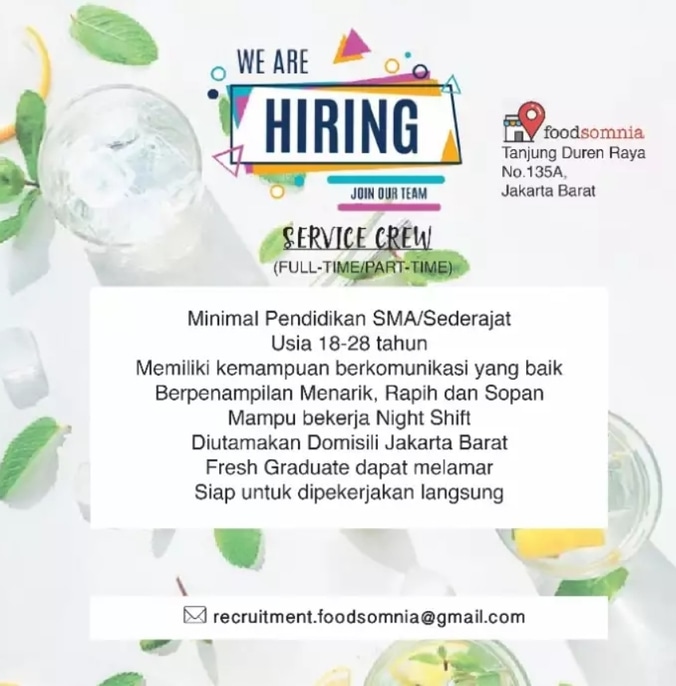 Lowongan Kerja Part Time Di Restoran Jakarta Barat Info Seputar Kerjaan