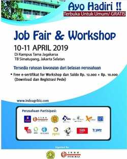 57632 small job fair workshop universitas tama jagakarsa 2019