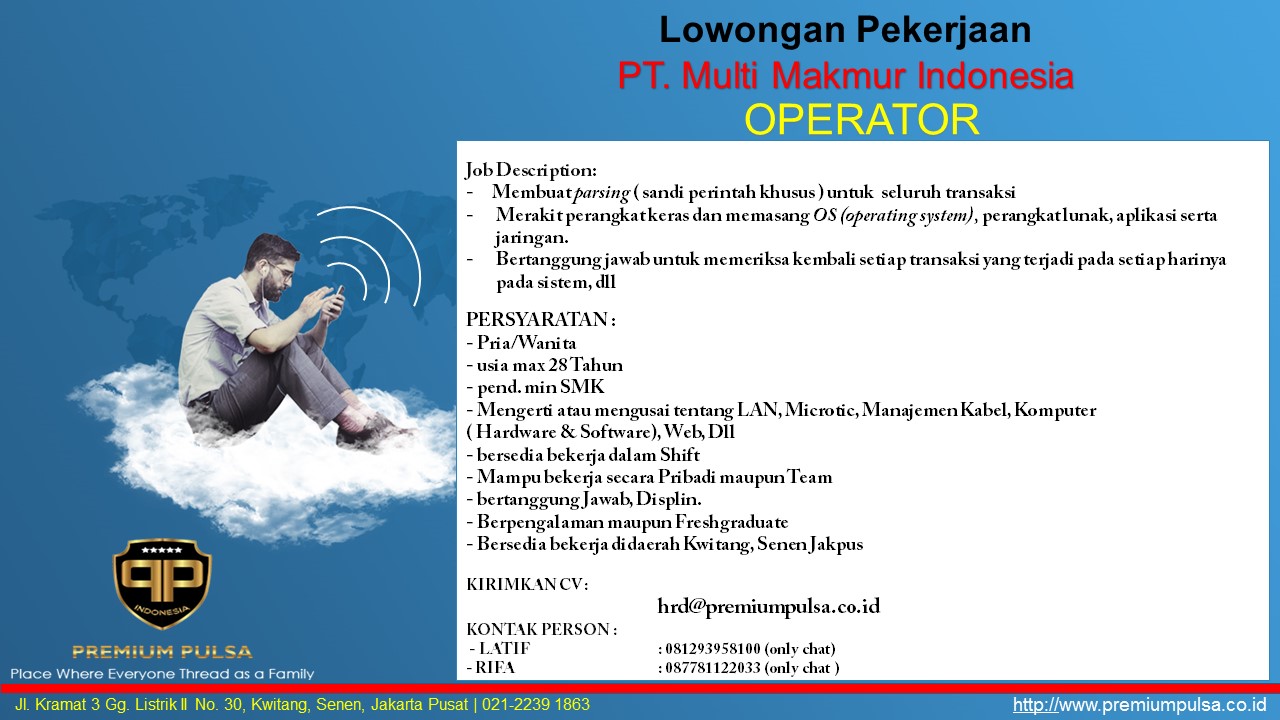 IT Operator | AtmaGo