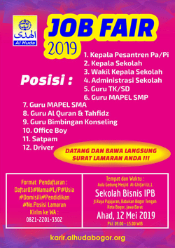 60218 small job fair yayasan islam al huda %e2%80%93 mei 2019