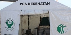 62218 small posko kesehatan ilustrasi