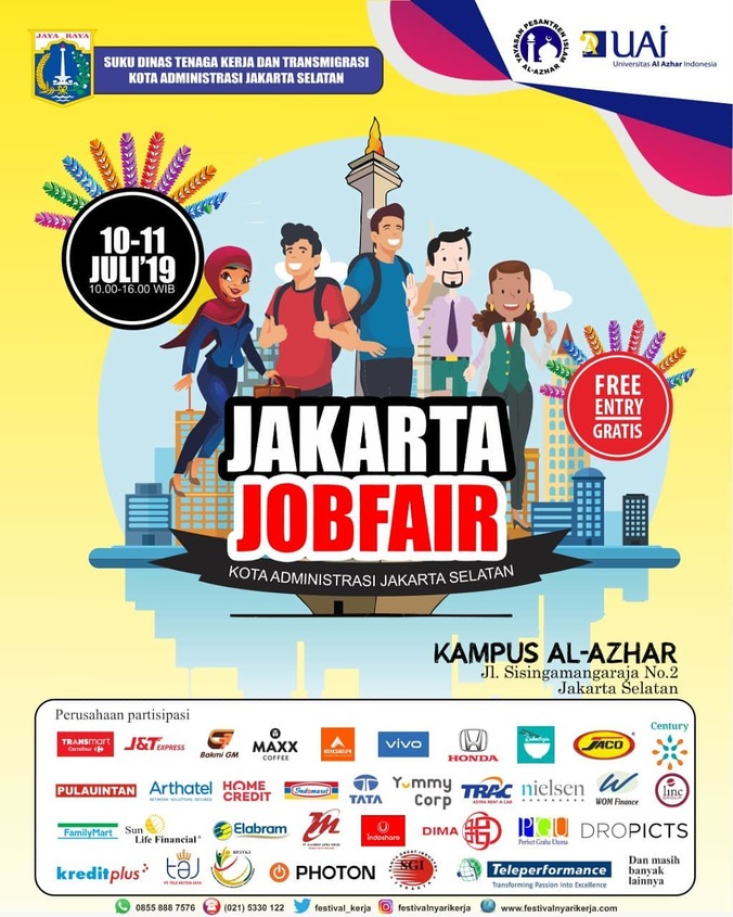 (Bursa Kerja) Job Fair Suku Dinas Tenaga Kerja Jakarta ...