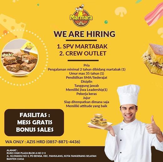 Lowongan Kerja Supervisor Dan Crew Outlet Di Marmara Atmago