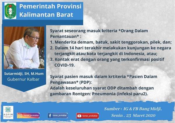 Kriteria Penetapan Status Odp Orang Dalam Pemantauan Dan Pdp Pasien